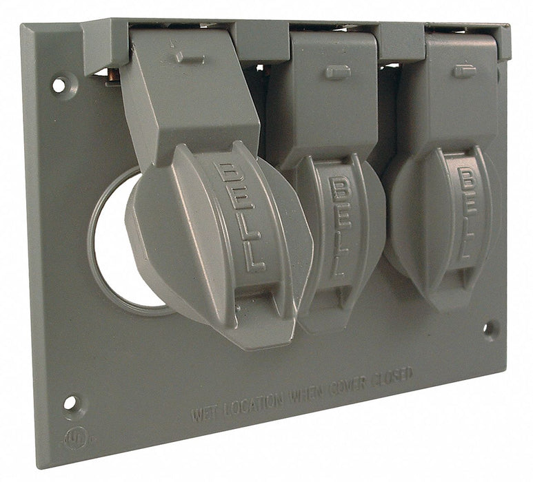 Weatherproof Cover Metallic 4-17/32 In.H