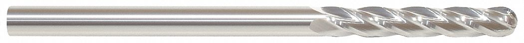 Ball End Mill Single End 1/8 Carbide