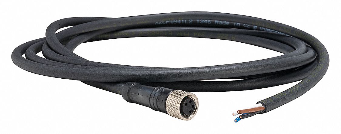 Cordset 6.56 ft Black 250VAC/300VDC