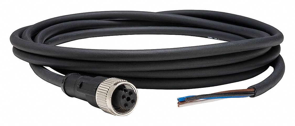 Cordset 16.4 ft Black 250VAC/300VDC