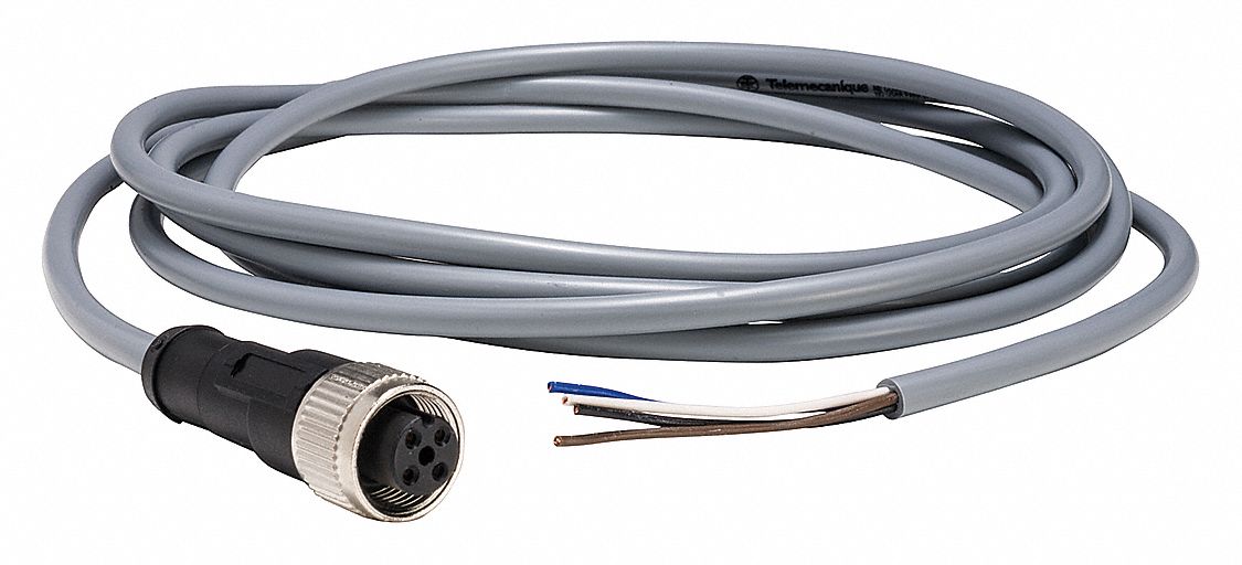 Cordset 16.4 ft Gray 250VAC/300VDC