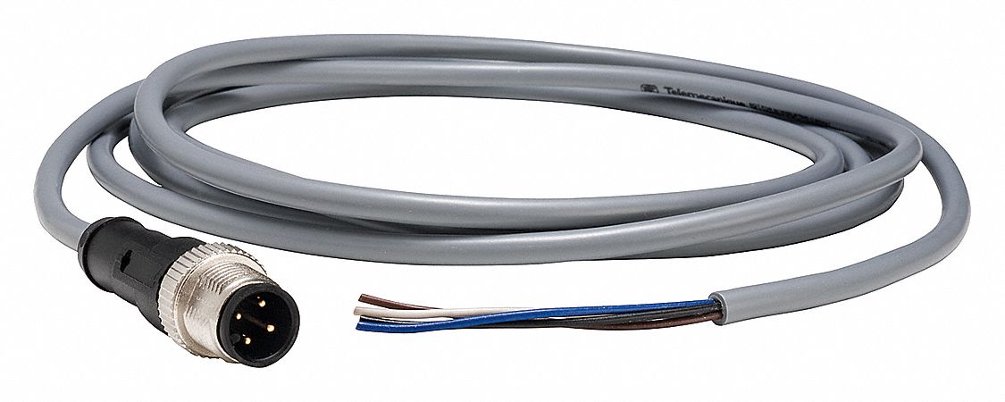 Cordset 6.56 ft Gray 250VAC/300VDC