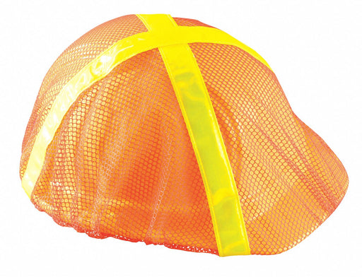 Hard Hat Cover Polyester Mesh Orange