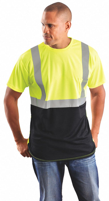 Short Sleeve T-Shirt Men Class 2 Ylw 3XL