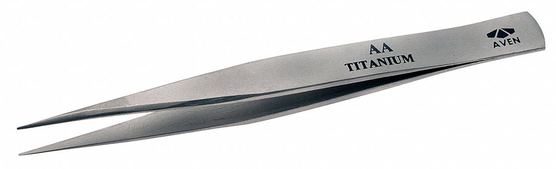 Tweezers Titanium Straight 5 L