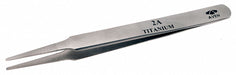 Tweezers Titanium Straight 4 1/2 L