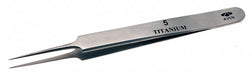 Tweezers Titanium Relieved 4 1/4 L