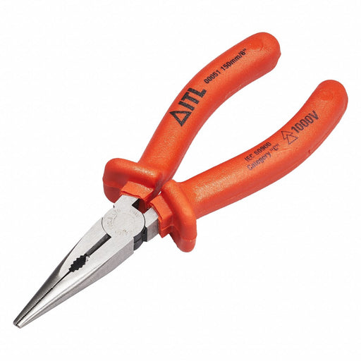 Needle Nose Plier 6-1/4 L Serrated