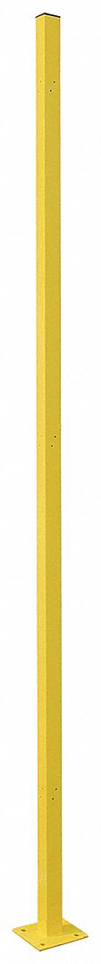 In Line post 8 ft Yellow