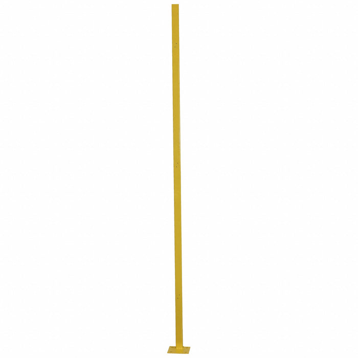 In Line post 6 ft Yellow