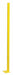 Corner Post 6 ft Yellow