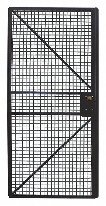 Wire Mchn Grd Door 84 inx36 in Blk