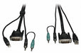 KVM Switch Cable Kit Male 10 ft H
