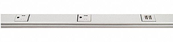 Prewired Raceway 12 Outlets 6 Ft USB
