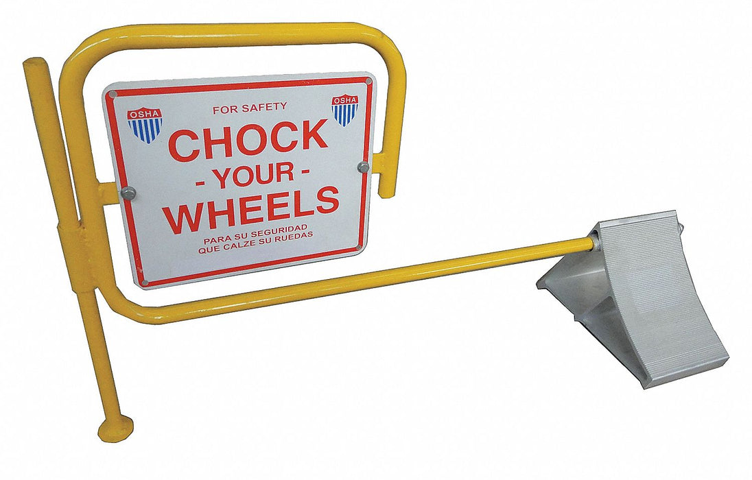 Wheel Chock Alum W 7 In H 8 In