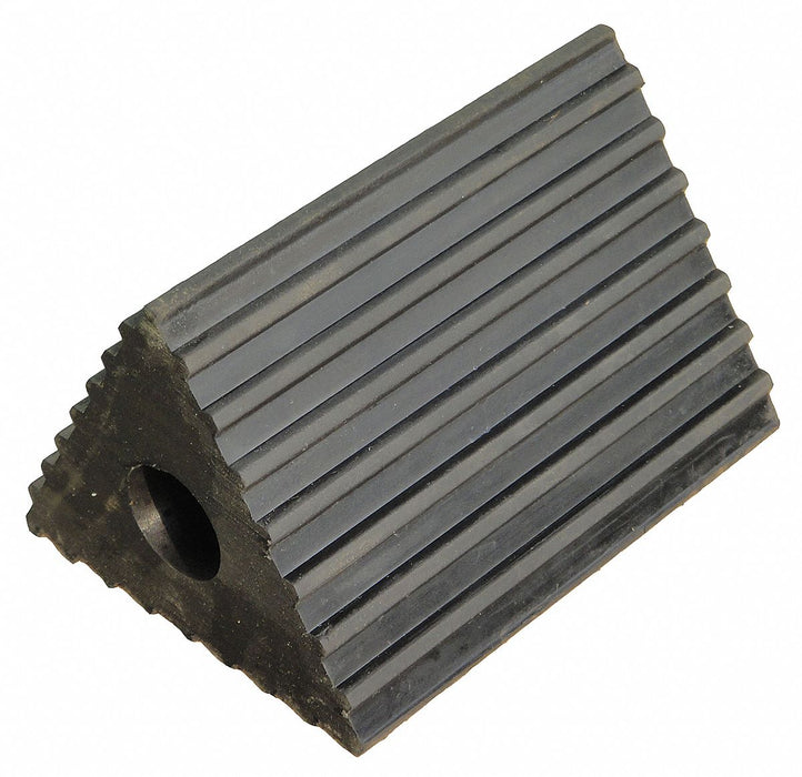 Wheel Chock Rubber W 6-1/2 In H 4-1/2 In