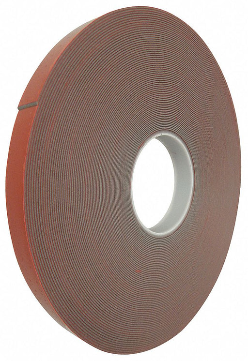 Foam Tape Gray 36 yd L 1/2 in W