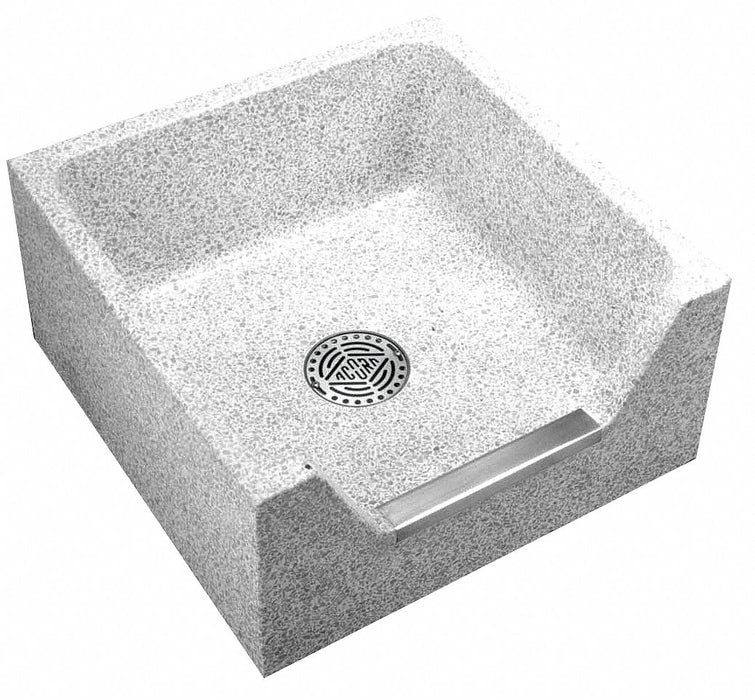 Mop Sink Square Tan 12 in H 24 in W