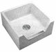 Mop Sink Square Tan 12 in H 24 in W