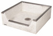 Mop Sink Square Tan 12 in H 32 in W