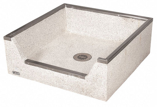 Mop Sink Square Tan 12 in H 32 in W