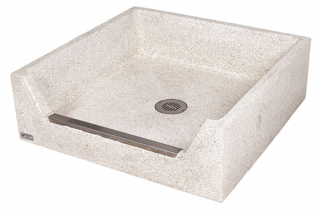 Mop Sink Square Tan 12 in H 36 in W