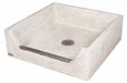 Mop Sink Square Tan 12 in H 36 in W