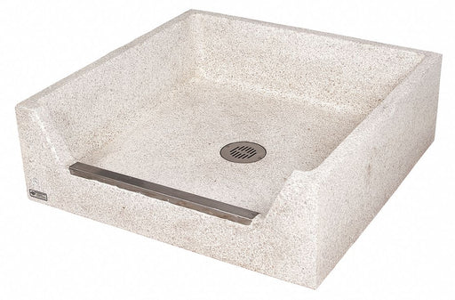Mop Sink Square Tan 12 in H 36 in W