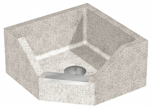 CornerMopSink Corner Tan 12inH 24inW
