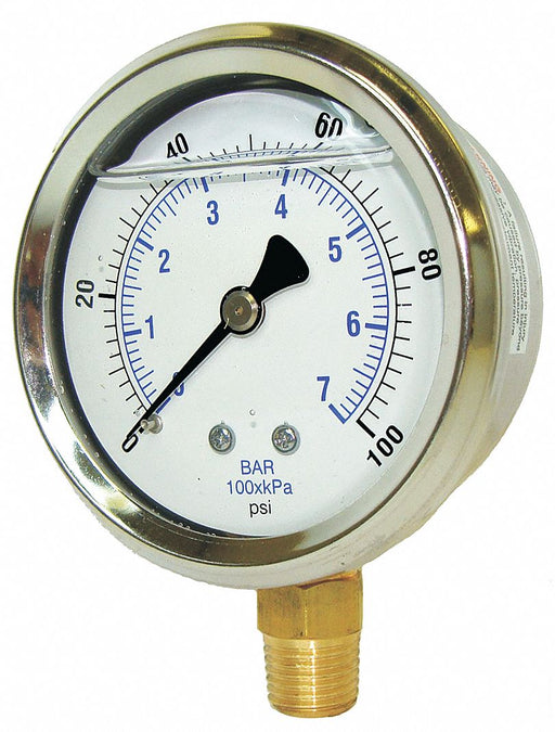 Pressure Gauge Liquid Filled
