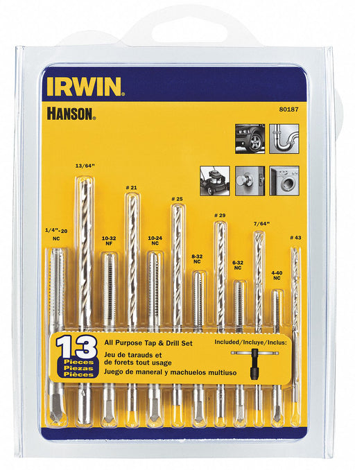 Drill/Tap Set 13pc SAE