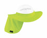 Visor with Neck Shade Polyester Lime