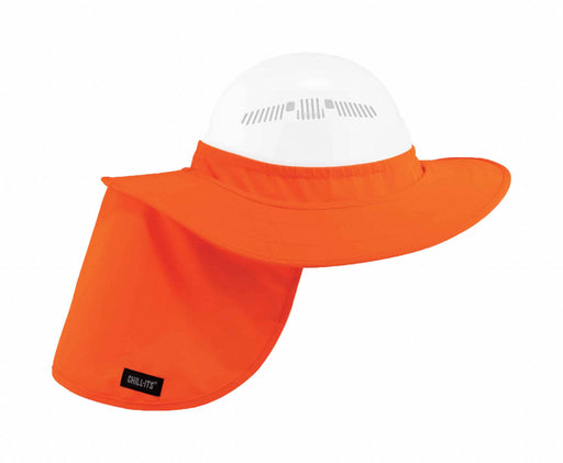 Visor with Neck Shade Polyester Orange