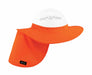 Visor with Neck Shade Polyester Orange