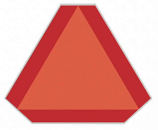 Placard 16inx14in Plastic Orange/Red
