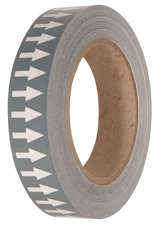 Arrow Tape Gray 1in W 108ft Roll L