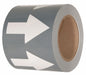 Arrow Tape Gray 4in W 108ft Roll L
