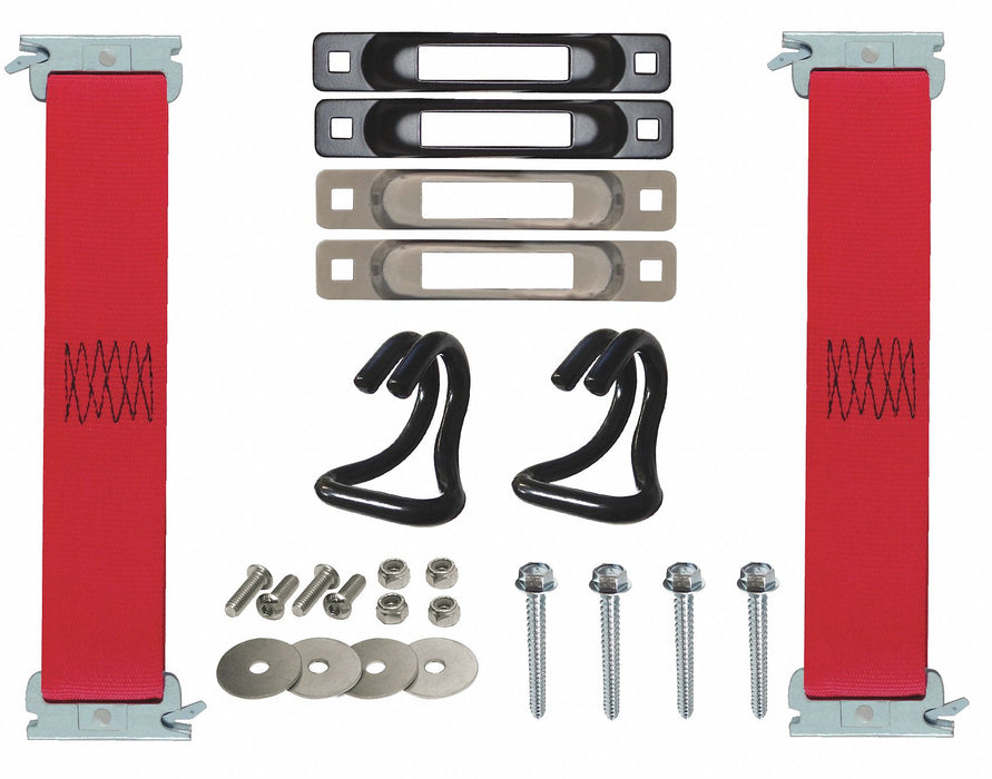Tie Down Strap Kit E-Track Red