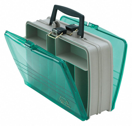 Comprt Bx Brass Bail Beige/Green 4.13 in