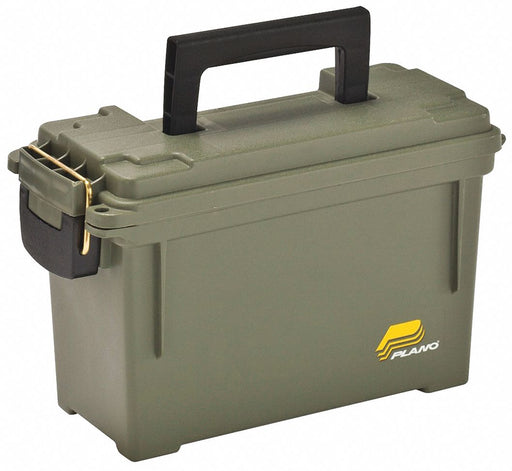 Storage Box Brass Bail Green 7 1/8 in