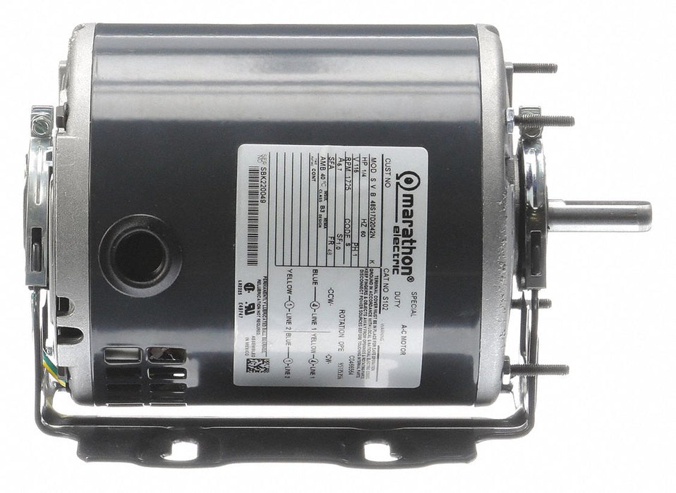 GP Motor 1/4 HP 1 725 RPM 115V AC 48