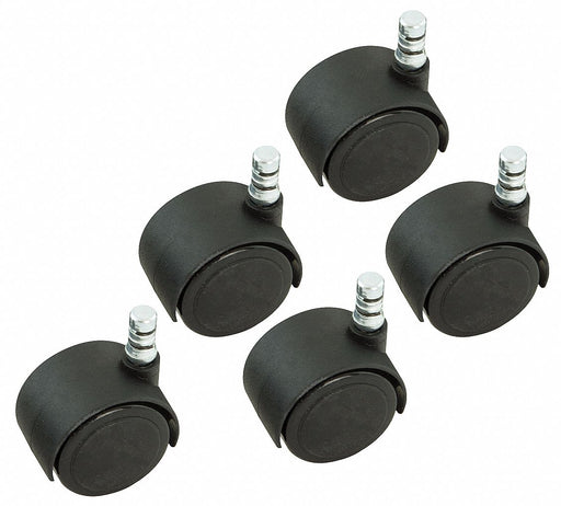 Stem Caster Kit 2 dia PU 550lb PK5