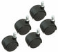 Stem Caster Kit 2 dia PU 550lb PK5