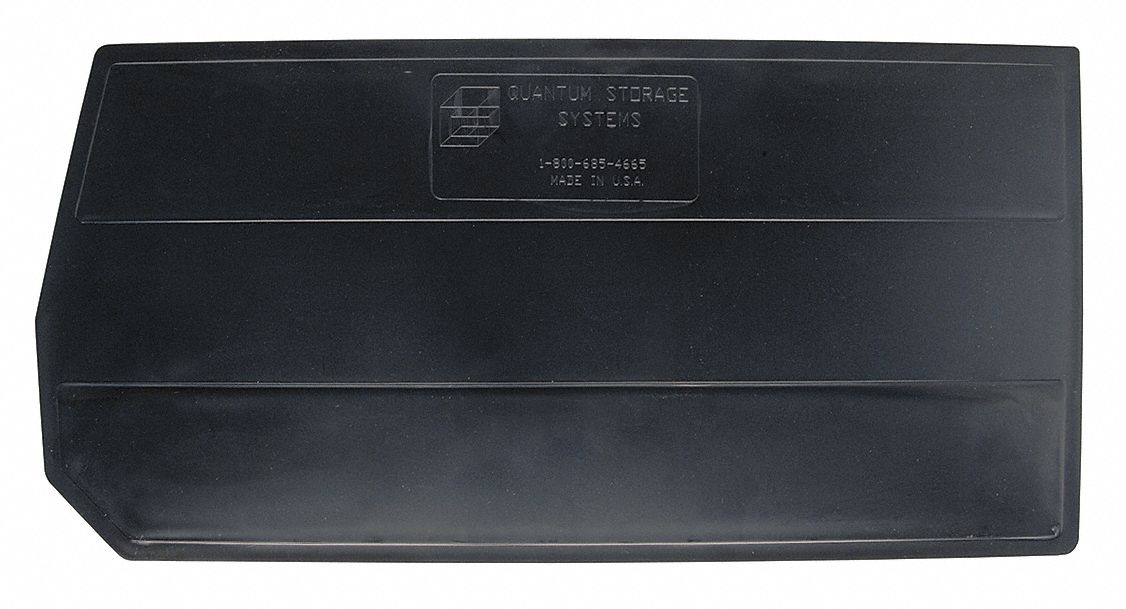 Bin Divider 32.5 in L Plastic Black