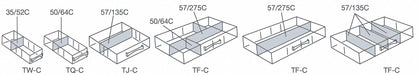 ESD Bin Divider 25pk 1/8 in H x 2 in W