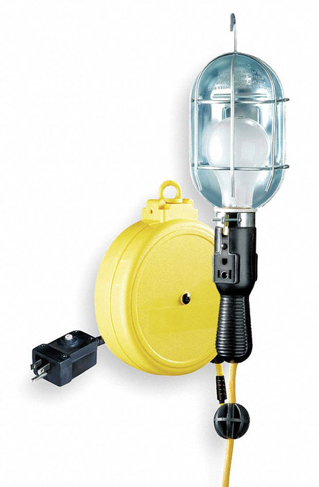 Cord Reel w/Lamp Incan 20ft 18AWG 120VAC