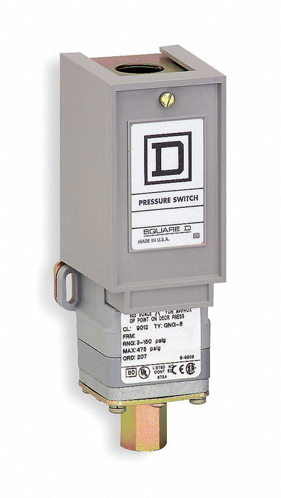 PressureSwtch 5-250psi Diaphragm 1NO/1NC