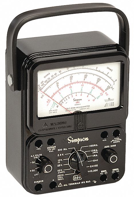 Analog Multimeter 1 000 V 20 megaohm