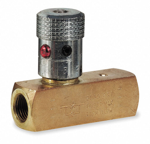 Hydraulic Flow Control Valve 8 gpm Brass