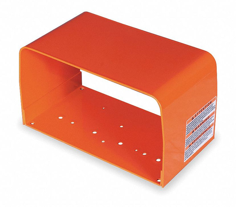 Foot Switch Guard Steel Orange